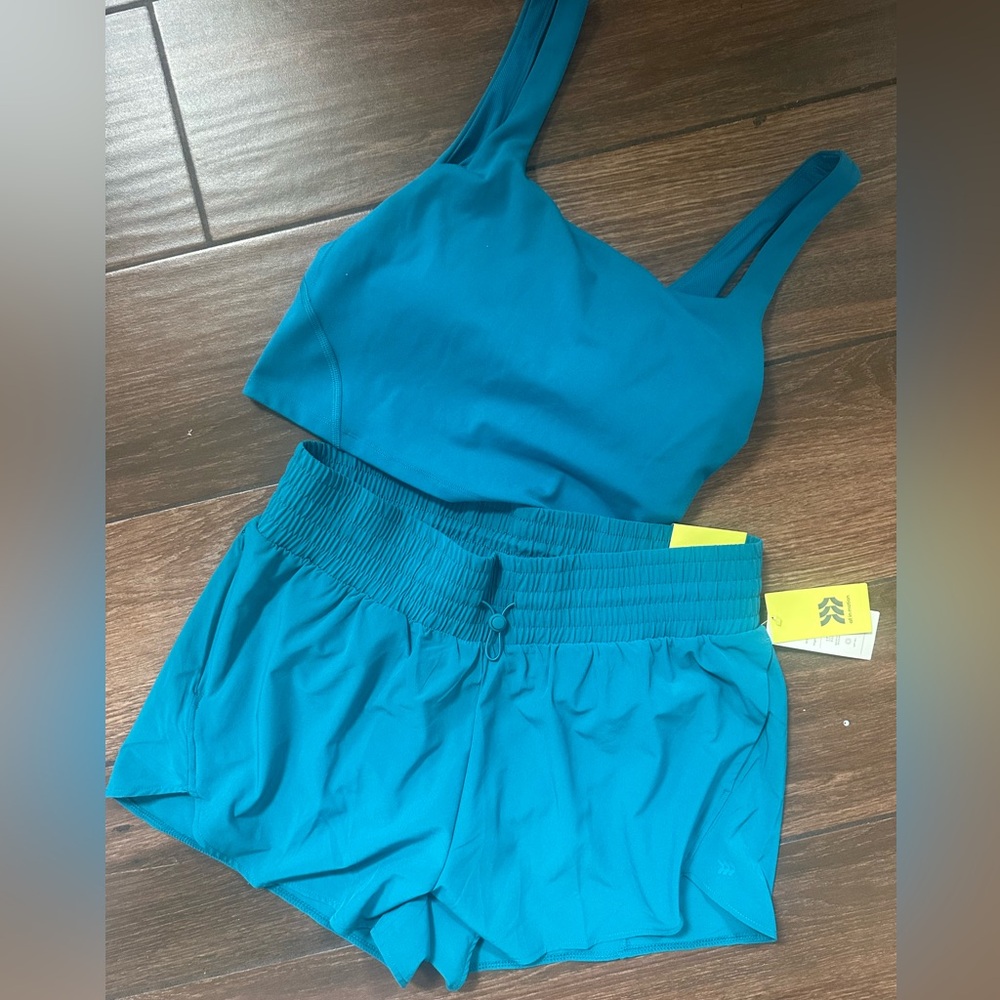 all in motion Teal Active Shorts